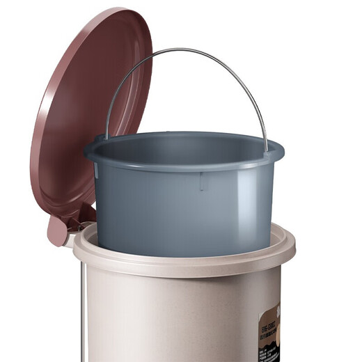 Jiajie Youpin Flip Flip Float Trash Can 12L Double Bucket Round Household Paste Can