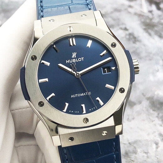 
[Second-hand 99 new] Not used Hublot-Model 542.NX.7170.LR-Public price 52600 automatic mechanical men's watch blue disc belt