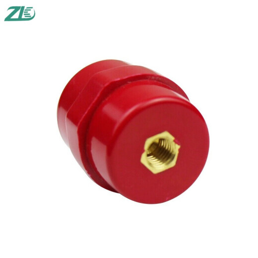 ZK high-strength insulator copper screw red insulating column anti-steel distribution auxiliary material screw port M6/8/10SM35 insulator screw hole M8