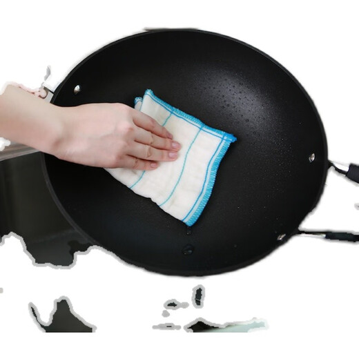 3M Scotch rag, dishwashing cloth, easy-to-clean and durable rag, kitchen household water-absorbent thickened oil-removing cleaning scouring pad, 6-layer absorbent rag, 3 pieces