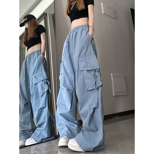 7 Pantalones informales de la calle de la calle para hombres y mujeres en verano Solicitan los pantalones de pareja heterosexuales con pantalones para hombres de pierna ancha Nynz-687 Black M [Sugerir peso 75-95 Jin [Jin iguala 0.5 kg]]]