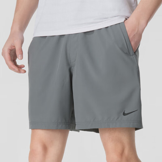 耐克（NIKE）短裤男裤2025春季新款运动裤健身训练宽松透气休闲五分裤 DV9858-084灰色 2XL