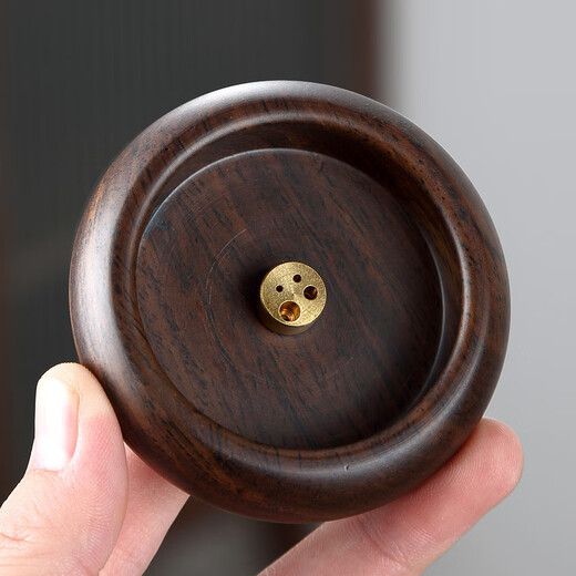 Gata non-spliced black sandalwood incense stick solid wood incense bowl small incense burner multi-Specifications string incense holder agarwood sandalwood incense burner black sandalwood model