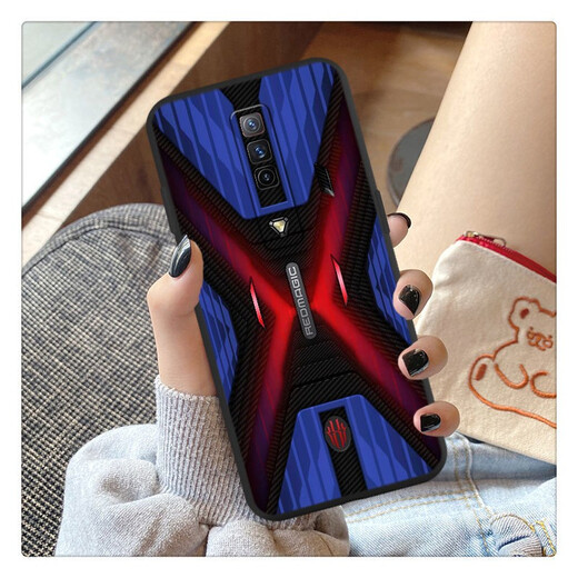 Lei Fangxin (Leifangxin) applicable à Nubia Red Magic Mobile Case Black Technology NX679J Soft Set Tencent Red Magic Game Esports Mecha Cybertan Mecha TC Red Magic 6pro Ring + Lanyard