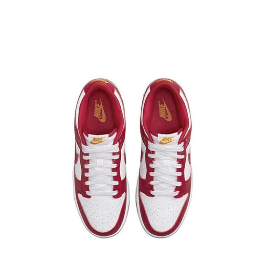 Nike (Nike) [moderno] zapatos para hombres nuevos zapatos de verano, transpirable y resistente a la tapa baja resistente a los deportes y zapatos antideslizantes y de ocio DD1391-602 blanco y rojo 42.5