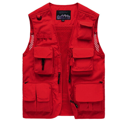 
JP Spring, summer and autumn thin men's vest multi-pocket quick-drying mountaineering photography jacket 9898 9898 khaki L (suitable for 125 Jin [Jin equals 0.5 kg]-140 Jin [Jin equals 0.5 kg])