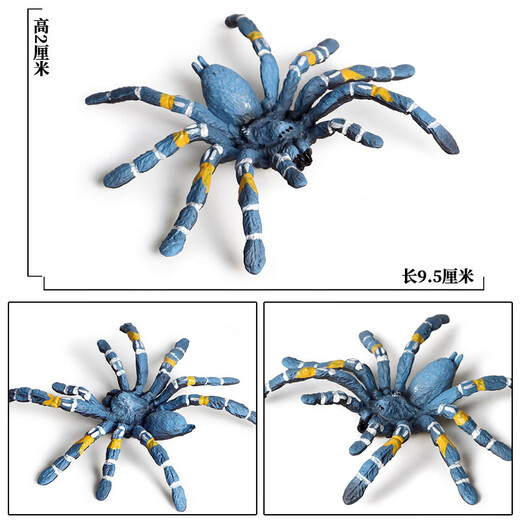 Simulated rubber spider Halloween prank toys Simulated spider poisonous spider insect animal model children's toys Ox-684 Brazilian red velvet spider 0.009KG