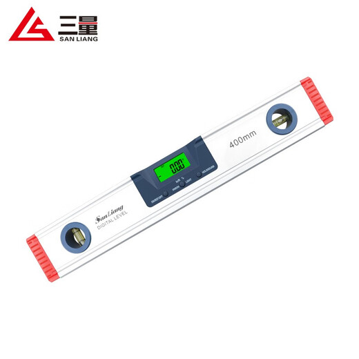 Three-quantity high-precision electronic digital display laser level balance angle ruler magnetic measuring instrument with infrared JD022 400mm (with tape cross laser)