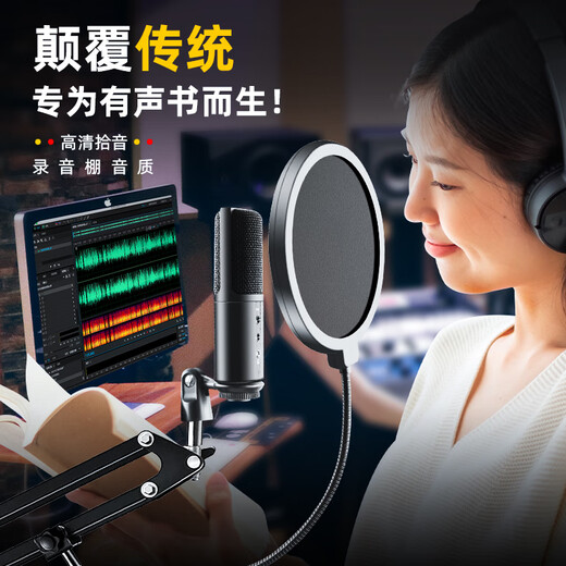 Burren Bell BL520X-USB condenser microphone audiobook special recording equipment professional novel Himalayan mobile phone microphone recitation dubbing broadcast set anchor recording studio level official standard