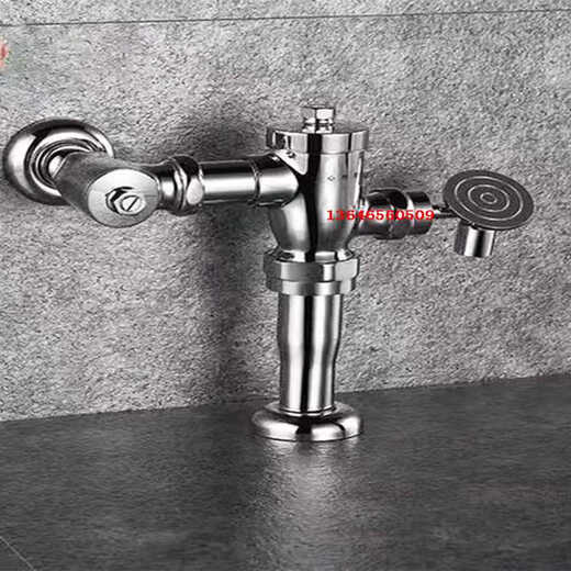 Renjuyi adapted squat toilet flush valve DC603VLR VLFR foot valve hand valve accessories valve core foot pedal custom hand valve surface mounted complete set