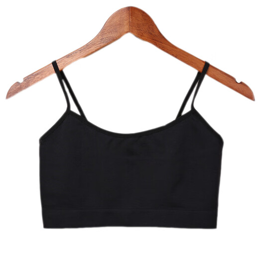 Ji Yafu without breast pads, sports underwear, bottoming straps, tube top, anti-exposure, half-length short navel-baring vest, women's cotton, white, one size fits all (good quality - high elasticity)