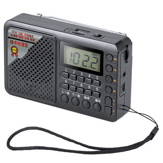 T-6621 T-6621 Préférer Radio Full Band MP3 Mini Small Small Card Tree-haut de haut-parleurs Portelable Norme + Charge + Card 16G + Carte Reader + Écouteur