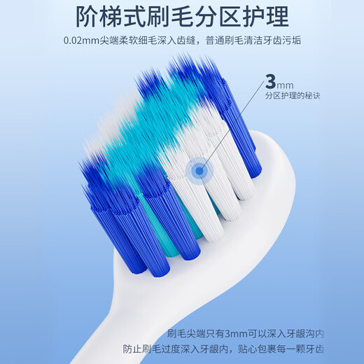 松下（Panasonic）Panasonic EW-DP55-A 进口电动牙刷 双重声波振动 成人五档刷牙模式 情侣款 蓝色