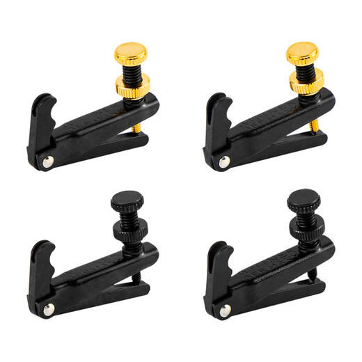 Shanbeiwent Violín Ajuste fino 4/4 Ajuste fino boca ancha de la boca estrecha accesorios de ajuste estable Violín negro de oro negro 4/4 boca estrecha (instalación única)