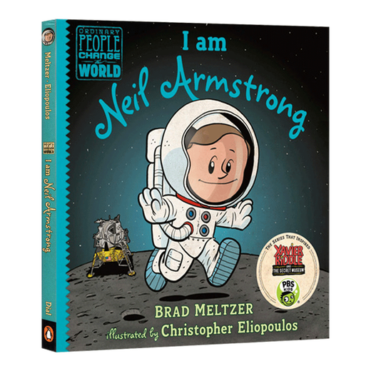 阿姆斯特朗 英文原版绘本 I am Neil Armstrong 英文版 青少年科普历史人物传记 Ordinary People Change the World 精装 蓝思阅读指数680L