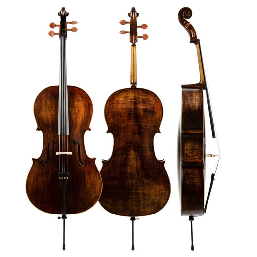 克莉丝蒂娜（Christina）缪斯初学者专业进阶手工实木大提琴演奏大学生儿童成人入门大提琴 琴+琴包 3/4身高145cm左右