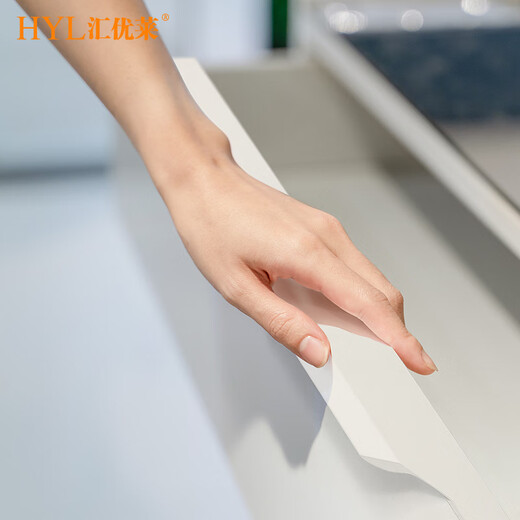 
Huiyoulai Aige u702 cashmere gray edge invisible handle one door to top u705 warm white wardrobe cabinet single-sided door handle Aige U702 cashmere gray Total length 300mm-no matter