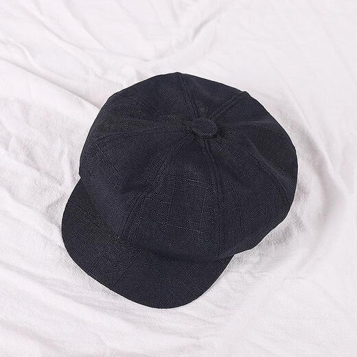 Orange Huevo Tarta japonesa retro literario versátil versátil octogonal Summer Summer delgado periódico británico beret pintor sombrero de moda