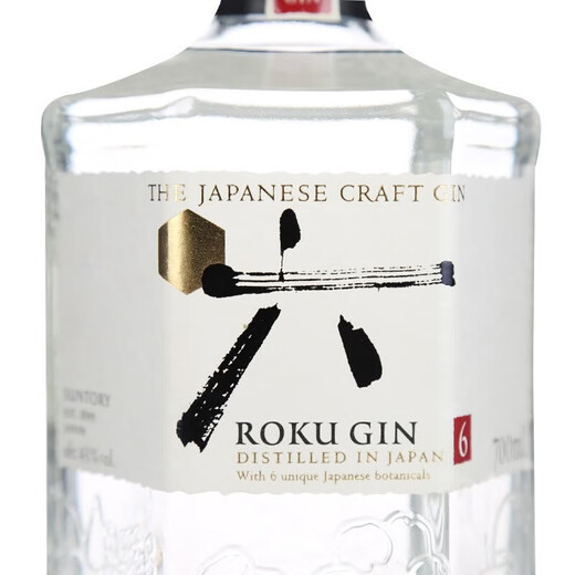 Suntory Six Gin ROKU Original Japanese Imported Japanese Liqueur Gin 700mL 1 Bottle No Box 43 Degrees (European Version)