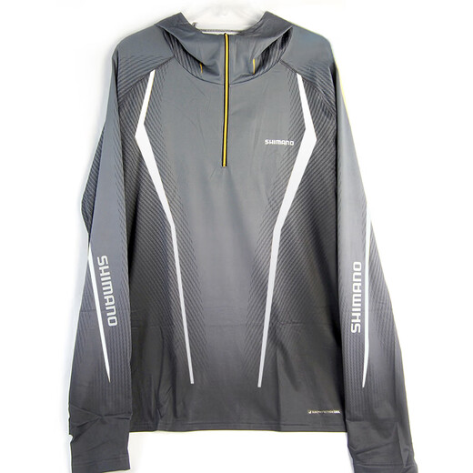 SHIMANO 22 New Shimano Summer Ice Silk Hooded IN-053u Lightweight Sun Protection Clothes Fishing Suit 23 IN-053U White XL