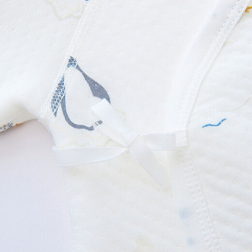 童泰（TONGTAI）婴儿蝴蝶衣秋冬0-6月宝宝连体哈衣2件装TS43J183-DS蓝色66cm