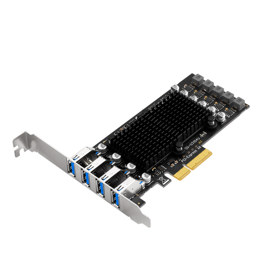 Velocidad de SSU y excelente tarjeta de adquisición de cámara industrial de 40GB de 40GB USB3.2 PCI-E a 4 puertos USB3.1 Tarjeta de expansión U3518A [Versión 32G] 4 canales