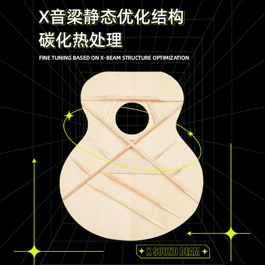 莫吉托（Mojito）民谣单板吉他初学者男生哑光云杉木面单女生新手自学入门练习琴 【经典款】MDCNM-41寸原木色