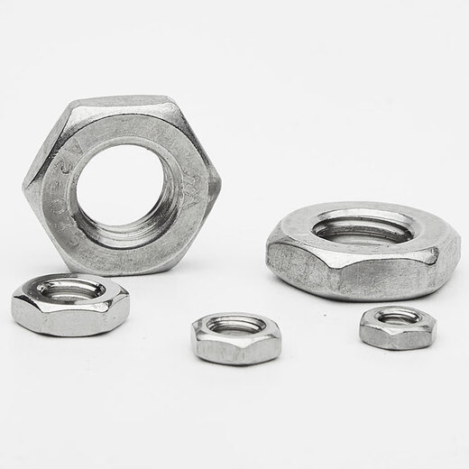 Jingong 304 Tuerca hexagonal de acero inoxidable Tuerca de acero inoxidable de acero inoxidable tornillo de tornillo fino hexágono plano Tuerca fina M16*1.5 TODO FINO GB6173 [1 pieza]