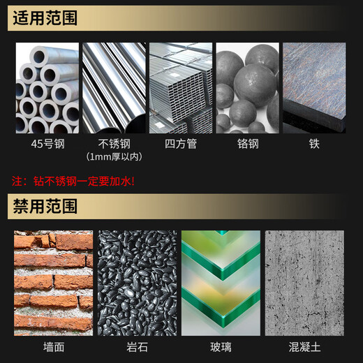 Yanran high speed steel small handle twist drill bit stainless steel concrete wall rock wood glass 12mm 1 piece