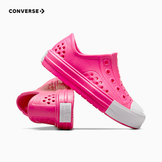 Converse Converse children's shoes girls summer new children's clogs low-top sandals A06666C deep magenta 35 recommended foot length 21.5cm