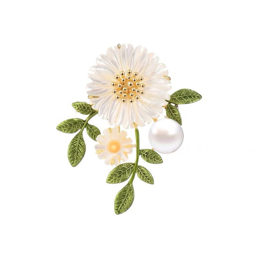 Duti's 2023 new daisy flower brooch feels light luxury cardigan coat corsage coat suit pin accessories flower brooch