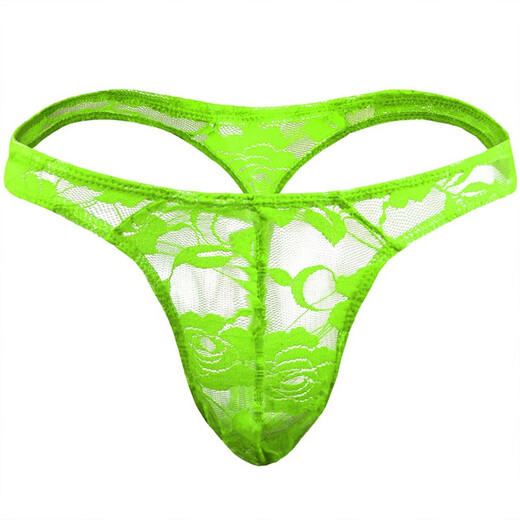 JPHZNB Men's Men's Underwear Lace Sexy Translucent T-Pants One Size Dark Blue