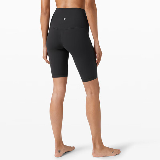 lululemon丨Align Women's Sports Super High Waist Tight Shorts 10' Nude Sense LW7BHUS Yoga Pants Black XXS /2
