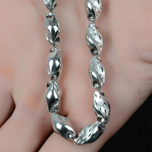 Jintiandi Jewelry Men's Platinum Necklace PT950 Domineering and Thick Knight Necklace for Boyfriend and Husband 66.26g