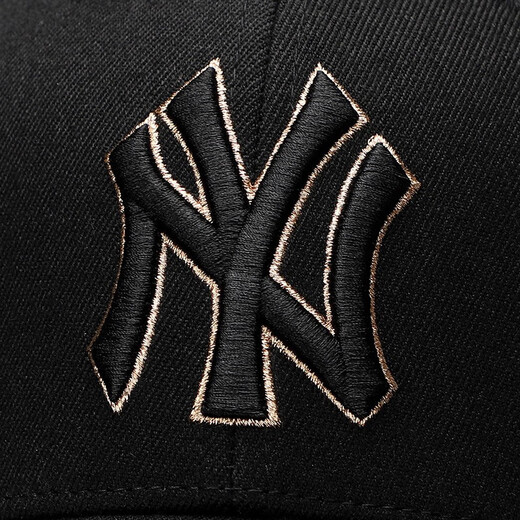 美职棒（MLB）官方 男女帽子韩版洋基队棒球帽休闲帽子/生日礼物 纽约洋基队/金色 均码 F