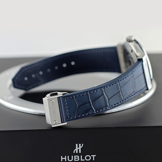
[Second-hand 99 new] Not used Hublot-Model 542.NX.7170.LR-Public price 52600 automatic mechanical men's watch blue disc belt