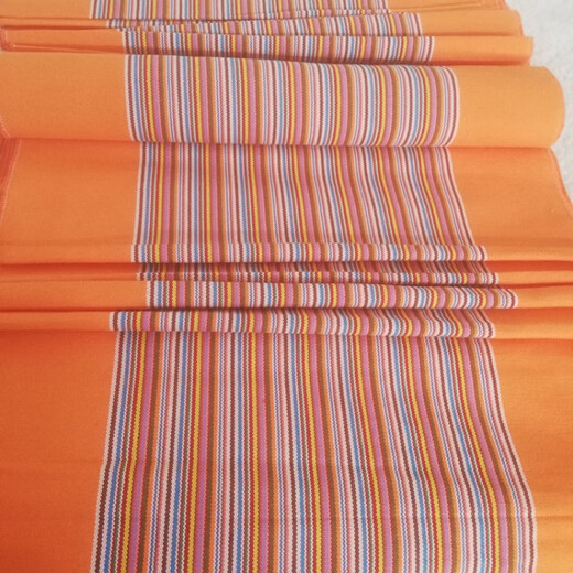 Love DOHIA ethnic style, multiple width, pure cotton thick old coarse cloth, four-season blanket fabric, cool mat sheet, custom-made sofa towel, orange color core width, 50 cm cloth, long shot