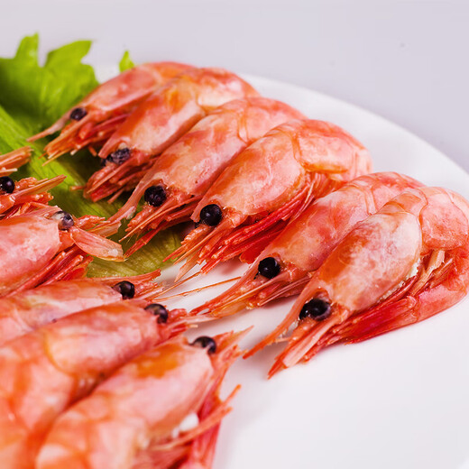 Jingmi directly sourced overseas cooked frozen Arctic sweet shrimp 2Jin Jin is equal to 0.5kg/box 90-120 pieces, new and old packaging alternately
