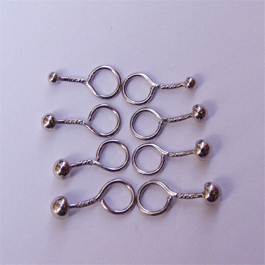 YOUSHINUO PT950 platinum earrings for women new classic solid dot earrings platinum earrings mini ultra-small earrings platinum curved needle 0.22 g dot single