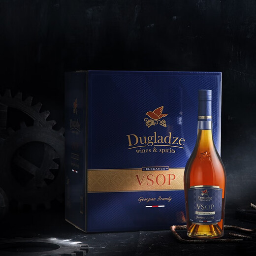 Dugladze (Dugladze) Elegante Brandy de siete años 700 ml de 40 grados VSOP Botella original Vino Extranjero Importado [Georgia National Tavern] 700ml*6 Botellas Caja entera [con bolsa de regalo]