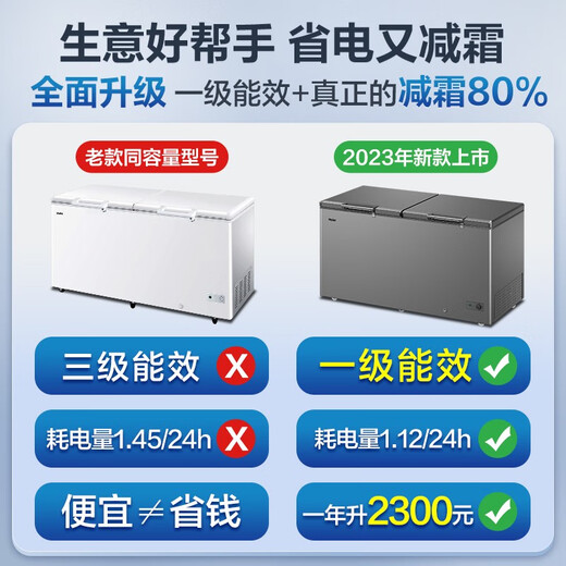 Gabinete de temperatura ultra bajo Haier Freezer 307/369/429 litros Comerciales Reducción de heladas de gran capacidad Frost Sailing Saveing ​​Energy Saving Energy-Fold Freezer congelador de nivel celular Freezer 519 litros/-38/congelador 727 Jin [Jin equivale a 0.5 kg] carne de carne de carne de carne de carne de carne de 0.5 kg]