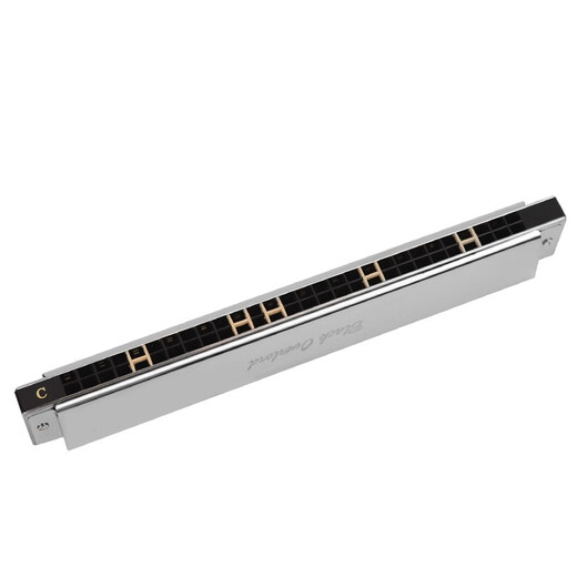Qimei Harmonica Adult 28 лунка шириной черный Bull King играет на гармонике 28 лунок C -тоновая полифоническая - стримерное серебро