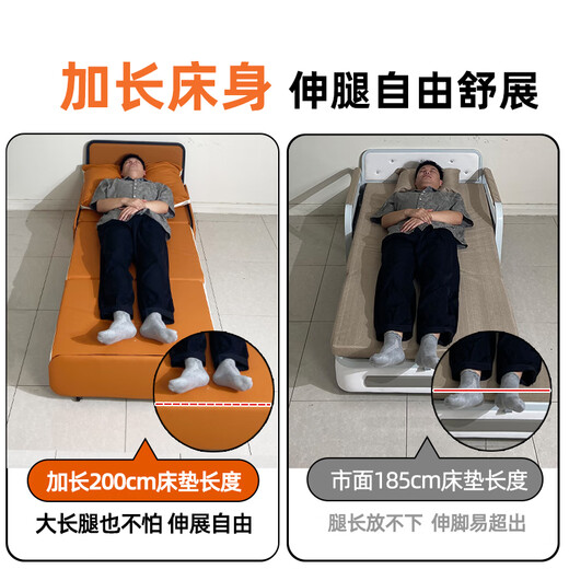 
Pumesen single sofa bed folding dual-purpose 2024 new balcony multi-function bed small apartment telescopic bed 1 meter customizable [sponge model without storage] 0.6 meters wide orange