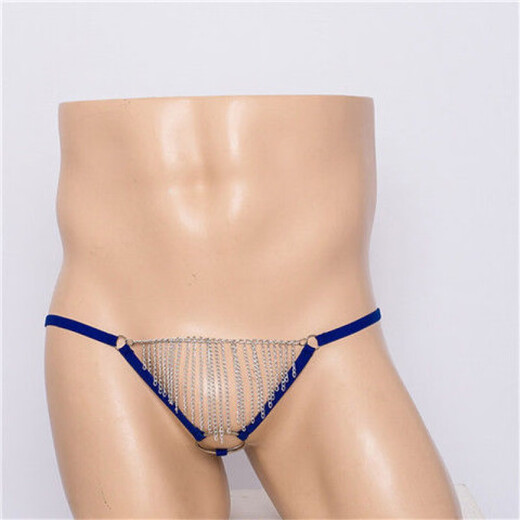 Guiruo Herren -Tanga ein Riemen sexy transparente Bag Gun Bullet separate Eisen Randspitzen Physiologische Höschen Männer rote Uniform Größe