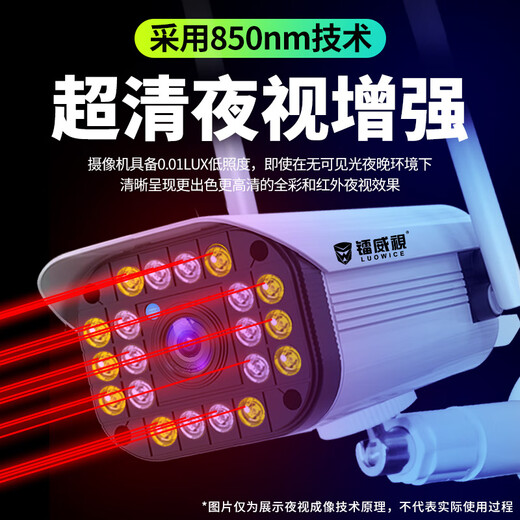 
Radivision camera monitor set 360 degree panoramic view without dead angles dialogue rotation wireless wifi high-definition night vision room outdoor waterproof 4g mobile phone remote rural home tracking [WIFI standard version] Full color intercom + 5 million [Home recommendation] Includes 64G memory card