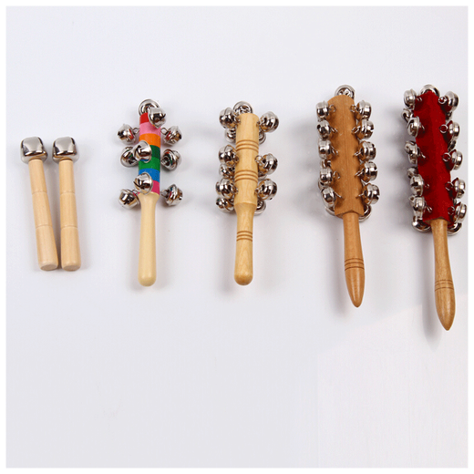 Quyang Percussion Instrument Kinderringring 21 Ringstift Ring Kindergärtner Musik 21 Log Rassel Ring (1 Stück)