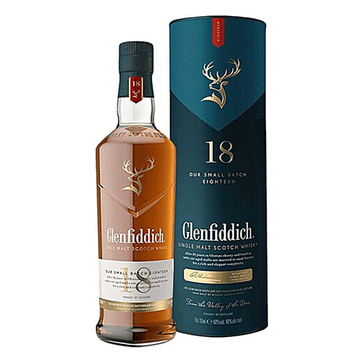 格兰菲迪（GLENFIDDICH）苏格兰 单一麦芽威士忌 洋酒12年 英国斯佩塞产区 原瓶进口 格兰菲迪18年700ml