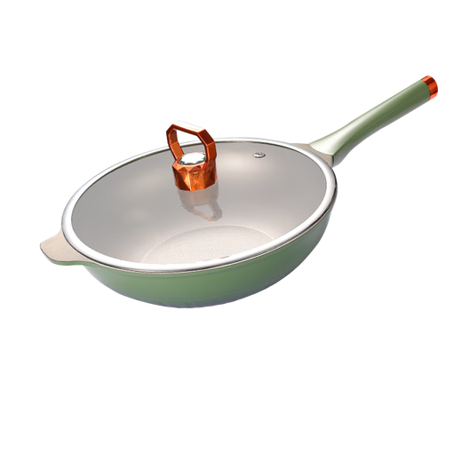 Murata Inao wok titanium pan non-stick wok wok pan frying pan dual-purpose titanium pan titanium alloy steak pan Morand 32-titanium pan-frying pan