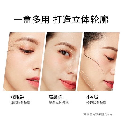 Kazilan two-color eyebrow powder for beginners, not easy to smudge and draw natural wild eyebrows, not easy to fade, with eyebrow brush 02 gray brown, yellow skin and dark hair color