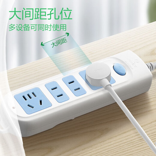 Bull socket multi-function plug-in strip multi-purpose plug-in board with wires household desktop multi-hole plug-in board/trailer board/wiring board/electric plug-in board/socket board 4-position master control switch full length 1.8 meters GN-607